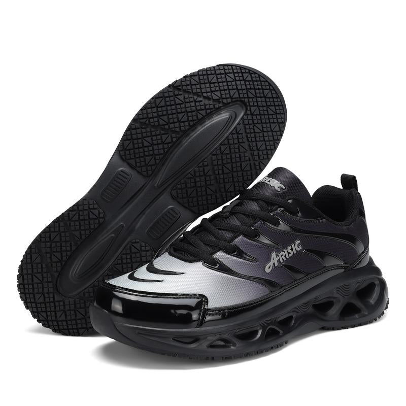 2025 New Men'S Non Slip Work Shoes, Slip Resistant Sneakers for Comfortable Casual Walking, Restaurant Chef Shoes, Breathable Cushioned Running Tennis Footwear