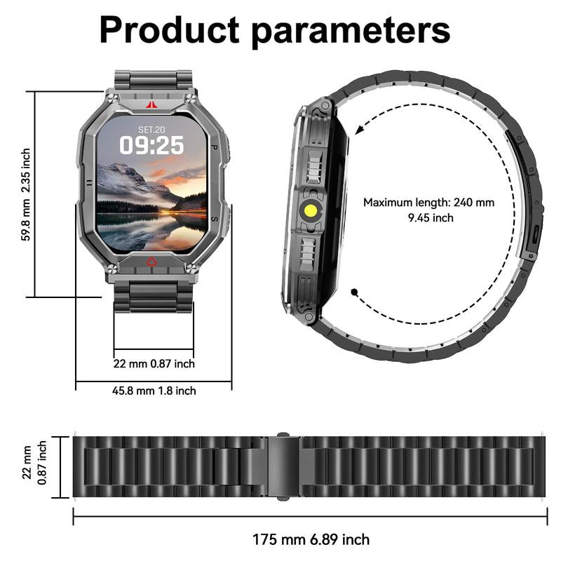 Multifunctional Smart Watch, Fashion Digital Watch with Weather Forcast, Waterproof Sports Watch for Women & Men, Wearable, Electronic Gadgets, Cyber