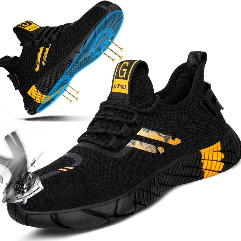 Steel Toe Shoes for Men and Women for Work,Safety Steel Toe Sneakers Lightweight Comfortable for Roofing Indestructible Steel Toe Tennis Shoes