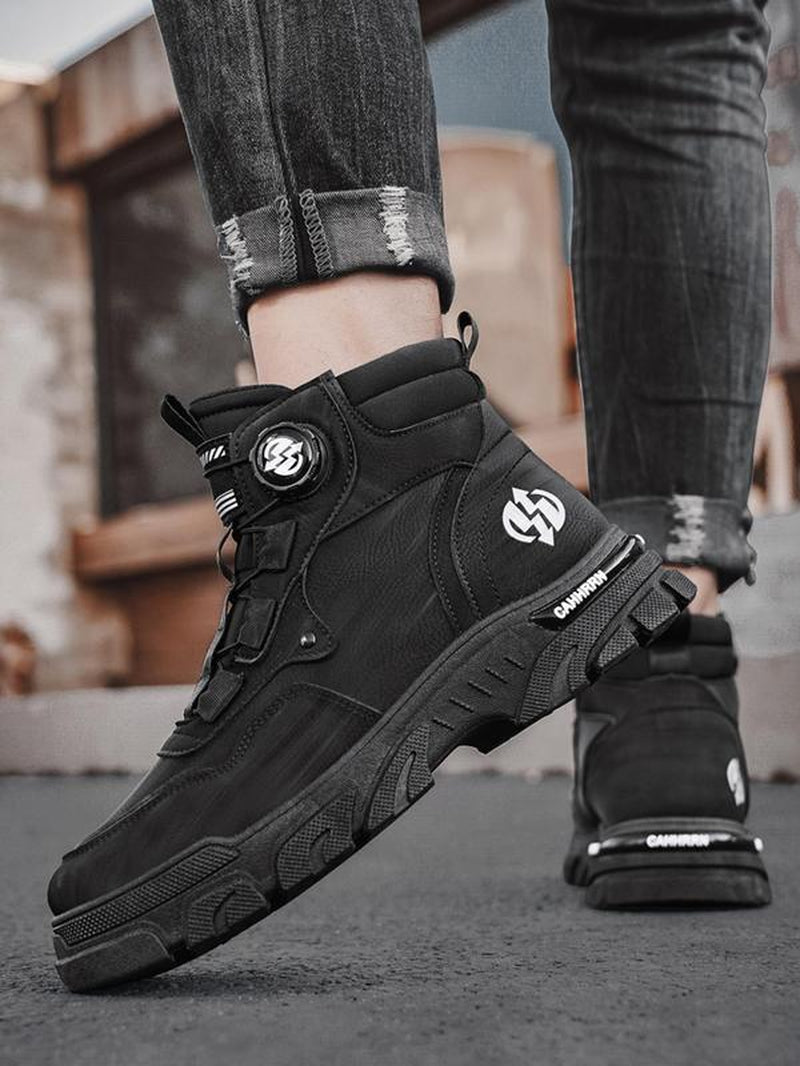 Men'S Lace up Hiking Boots, Casual Comfortable Hiking Shoes, Fashionable Non-Slip Outdoor Sports Shoes for Men, Gym Shoes, Best Walking Shoes, Outdoor Sneakers