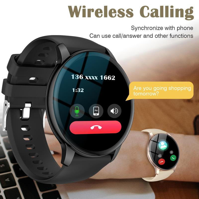 Multifunctional Smart Watch, Fashion Digital Watch with Weather Forcast, Music Control, BT Support, Sports Watch for Women & Men, Android Watch, Gadgets for Men, Tech Gadgets