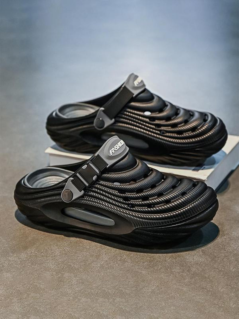 Men'S Outdoor Sports Sandals, Casual Platform Non-Slip Wear-Resistant Sandals for Beach, Camping, Hiking, Fashionable Shoes for Outdoor Activities, Footwear, Shoes for Men, Athletic Shoes, Water Shoes