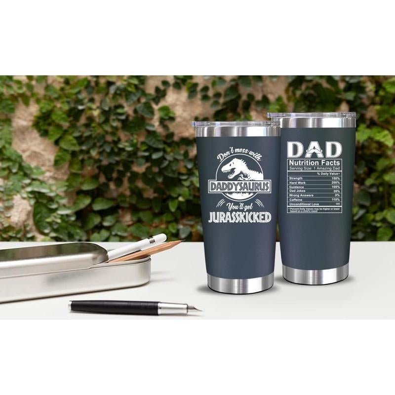 Neweleven Gifts for Dad - Stainless Steel 20 Oz Tumbler Drinkware Flasks