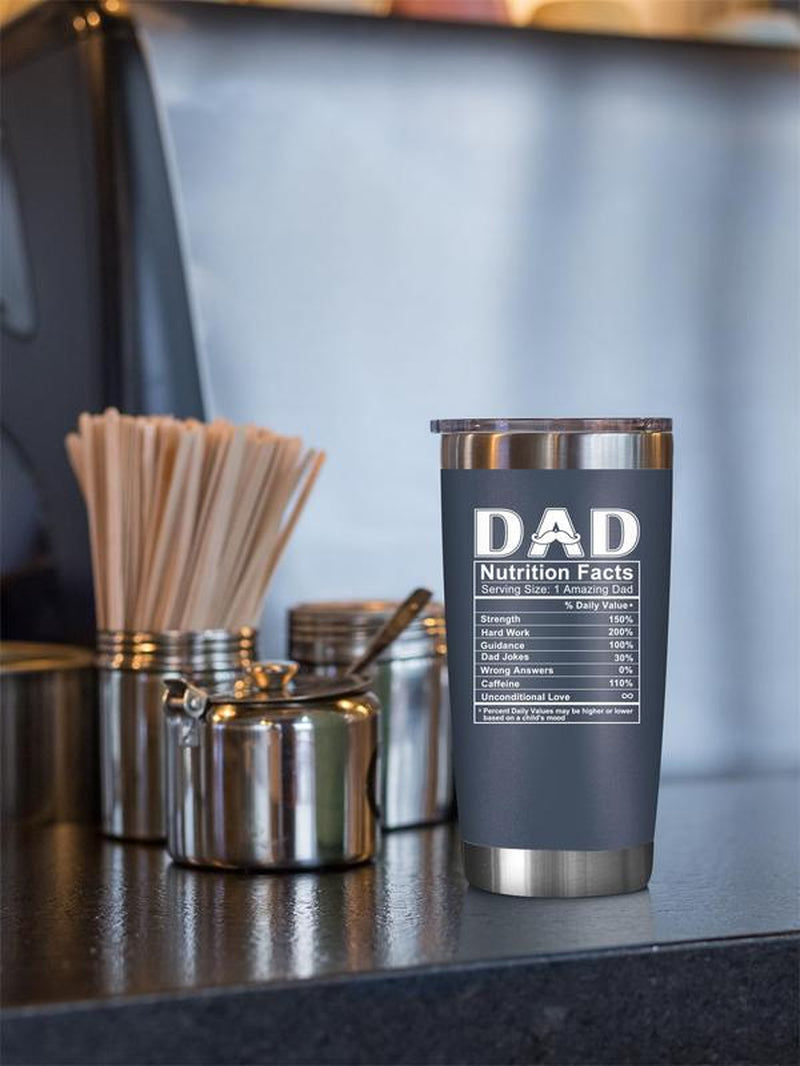 Neweleven Gifts for Dad - Stainless Steel 20 Oz Tumbler Drinkware Flasks
