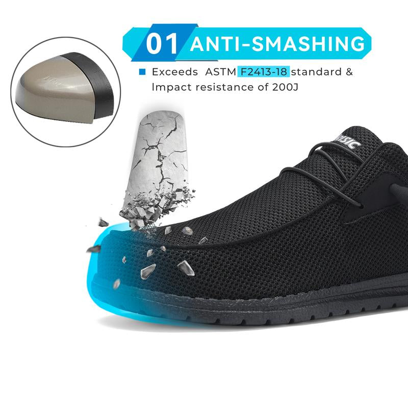 Steel Toe Boots for Men Women Work Boots Steel Toe Shoes for Men Safety Shoes Work Sneakers Indestructible Soft Comfortable for Welder Steel Toe Welding Footwear