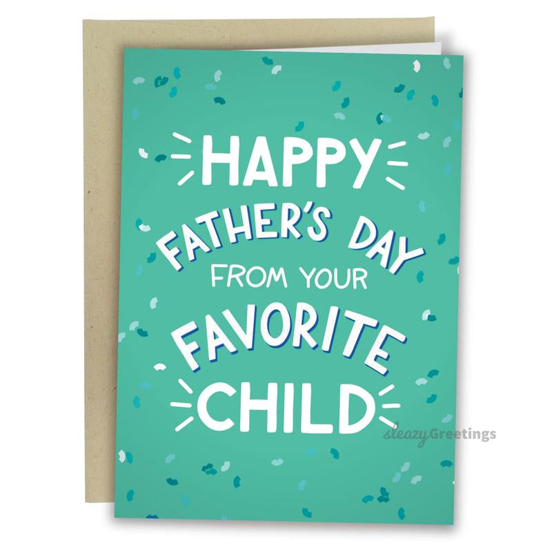 Funny Fathers Day Card - Funny Father'S Day Cards for Dad - 5X7 Inch Individual Greeting Card with Kraft Envelope - Hand-Drawn Designs by Artists