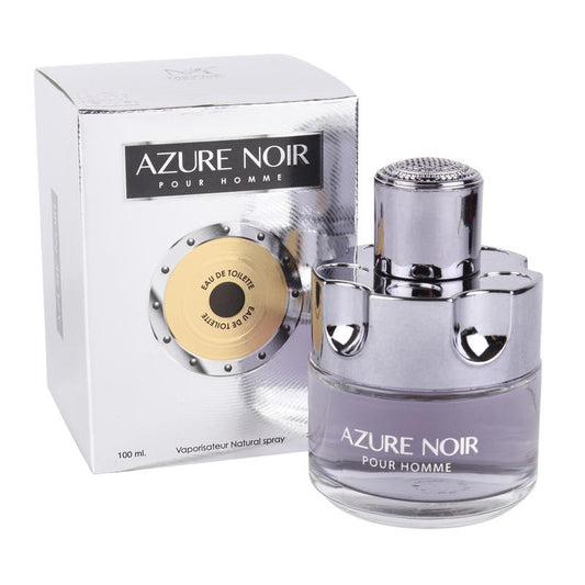 Azure Noir Eau De Toilette Natural Spray Cologne for Men 100Ml/3.4Fl.Oz. - Fragrance for Men