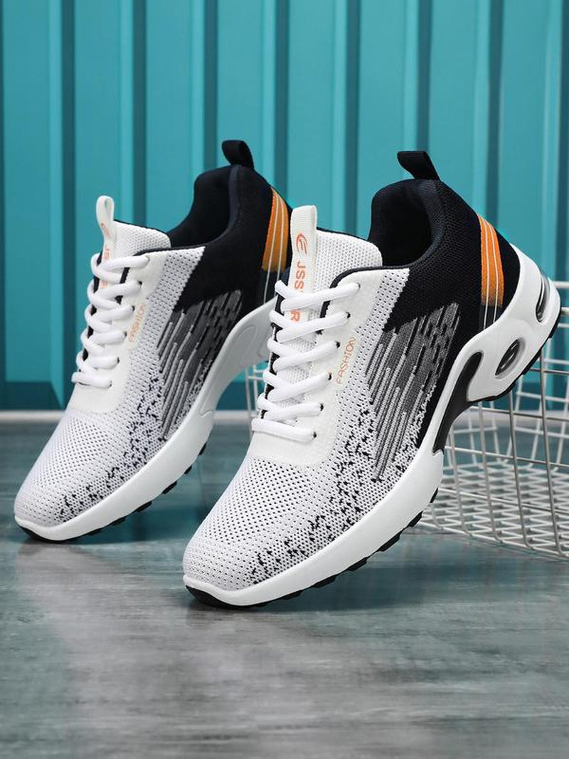 Men'S Ombre Print Lace up Low Top Athletic Shoes, Casual Comfortable Breathable Sports Running Shoes, All-Match Basic Jogging Shoes for Daily Wear, Shoes for Men, Workout Sneakers