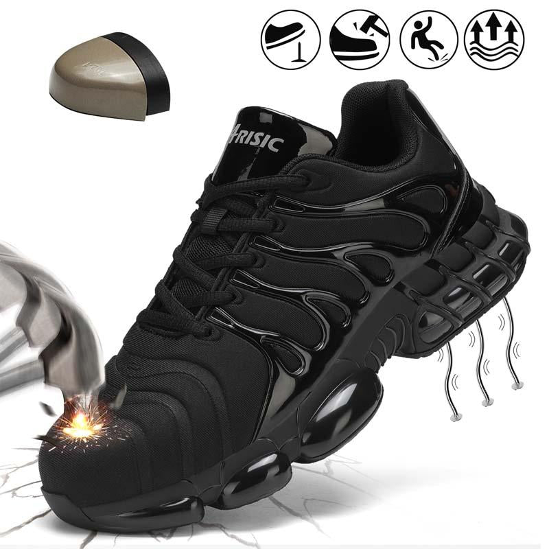 Steel Toe Shoes for Men Indestructible Work Shoes Lightweight Steel Toe Sneakers Women Non Slip Safety Shoes Puncture Proof Composite Toe Shoes