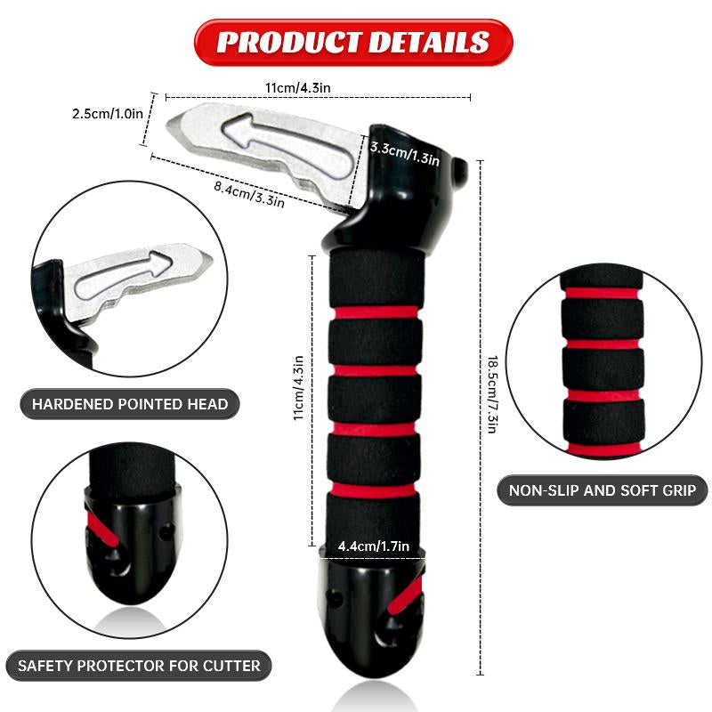 【Best Father'S Day Gifts】Car Door Handle for Elderly Senior Kit 3-In-1 Car Assist Handle Firm Grip to Multifunction Handle Car Door and Handicapped Help Sit in Back Seat,Window Breaker