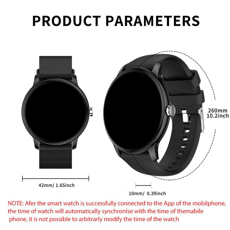 Multifunctional Smart Watch, Fashion Digital Watch with Weather Forcast, Music Control, BT Support, Sports Watch for Women & Men, Android Watch, Gadgets for Men, Tech Gadgets