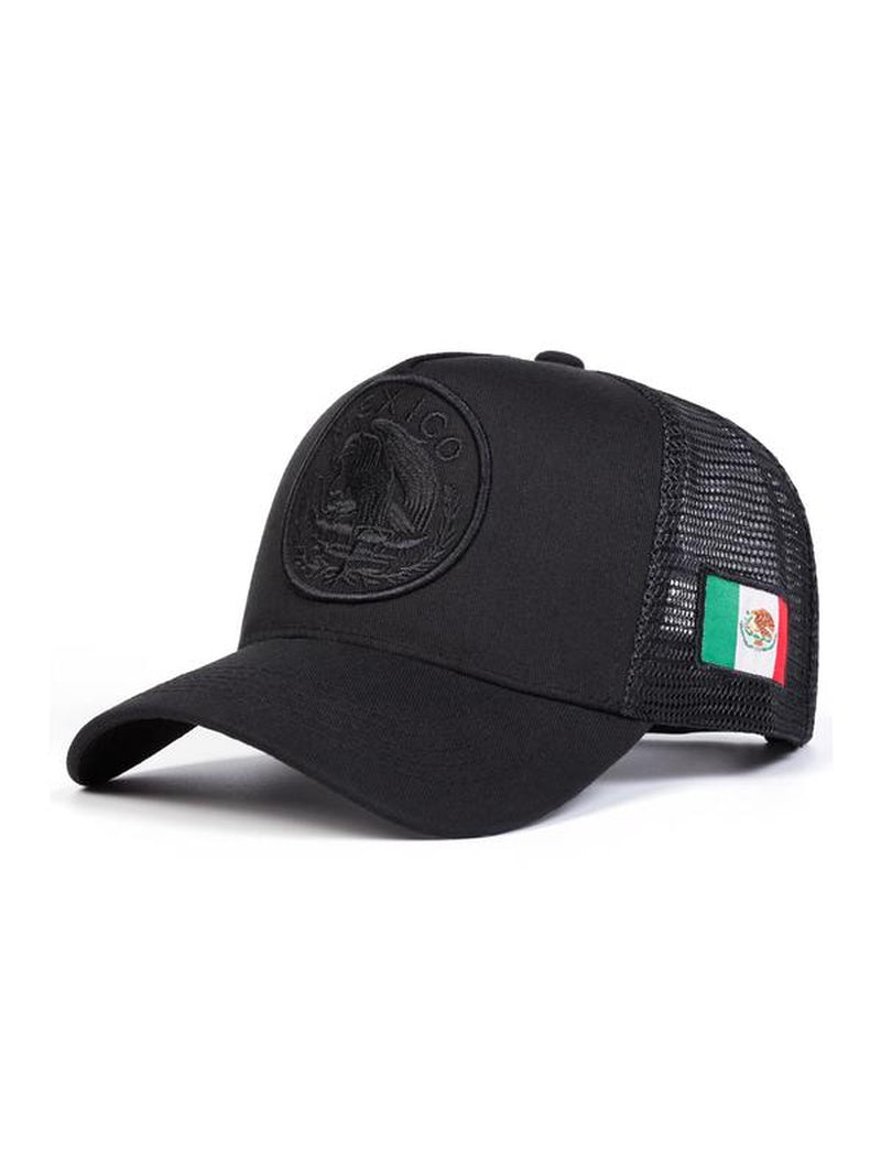 Mexico Flag Design Baseball Cap, Casual Outdoor Sports Hat for Men & Women, Adjustable Sun Protection Cap for Daily Wear
