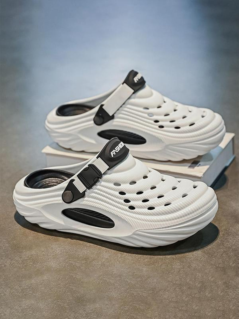 Men'S Outdoor Sports Sandals, Casual Platform Non-Slip Wear-Resistant Sandals for Beach, Camping, Hiking, Fashionable Shoes for Outdoor Activities, Footwear, Shoes for Men, Athletic Shoes, Water Shoes