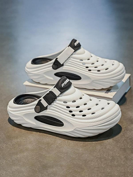 Men'S Outdoor Sports Sandals, Casual Platform Non-Slip Wear-Resistant Sandals for Beach, Camping, Hiking, Fashionable Shoes for Outdoor Activities, Footwear, Shoes for Men, Athletic Shoes, Water Shoes
