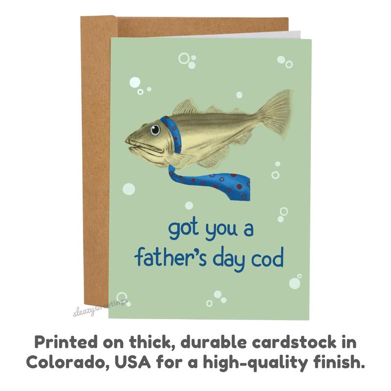 Funny Fathers Day Card - Funny Father'S Day Cards for Dad - 5X7 Inch Individual Greeting Card with Kraft Envelope - Hand-Drawn Designs by Artists