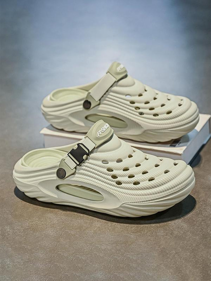Men'S Outdoor Sports Sandals, Casual Platform Non-Slip Wear-Resistant Sandals for Beach, Camping, Hiking, Fashionable Shoes for Outdoor Activities, Footwear, Shoes for Men, Athletic Shoes, Water Shoes