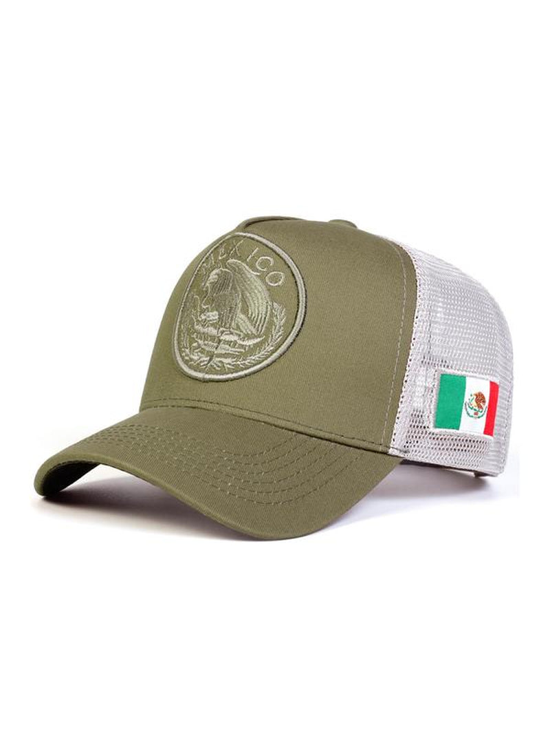 Mexico Flag Design Baseball Cap, Casual Outdoor Sports Hat for Men & Women, Adjustable Sun Protection Cap for Daily Wear