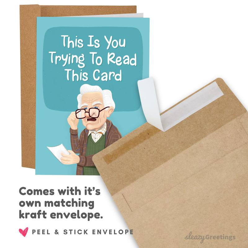 Funny Fathers Day Card - Funny Father'S Day Cards for Dad - 5X7 Inch Individual Greeting Card with Kraft Envelope - Hand-Drawn Designs by Artists