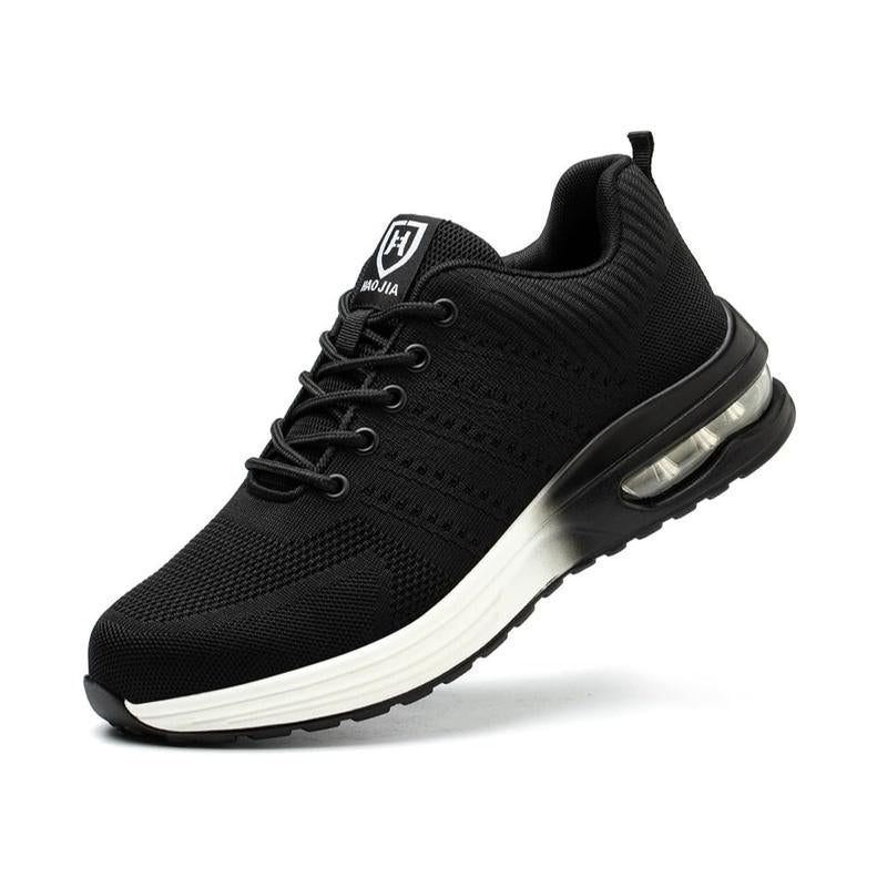 Steel Toe Shoes for Men Women Lightweight Comfortable Work Shoes Indestructible Slip Resistant Safety Shoes with Air Cushion Sneakers Casual Athletic Shoes Non-Slip Safety Sneakers Casual Athletic Shoes Boy Closed Footwear Worker