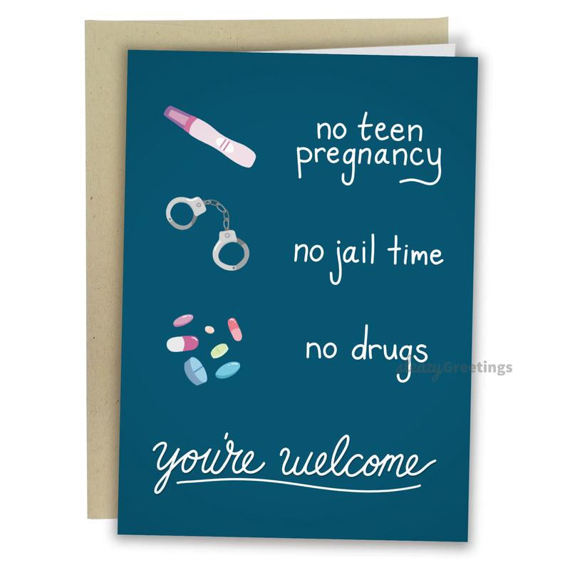 Funny Fathers Day Card - Funny Father'S Day Cards for Dad - 5X7 Inch Individual Greeting Card with Kraft Envelope - Hand-Drawn Designs by Artists