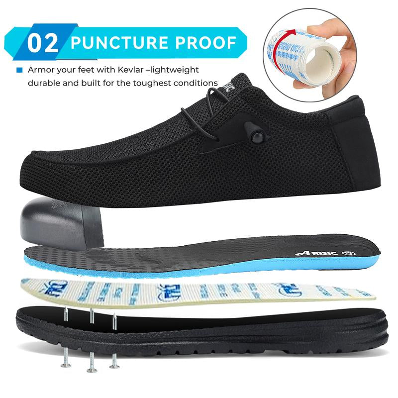 Steel Toe Boots for Men Women Work Boots Steel Toe Shoes for Men Safety Shoes Work Sneakers Indestructible Soft Comfortable for Welder Steel Toe Welding Footwear