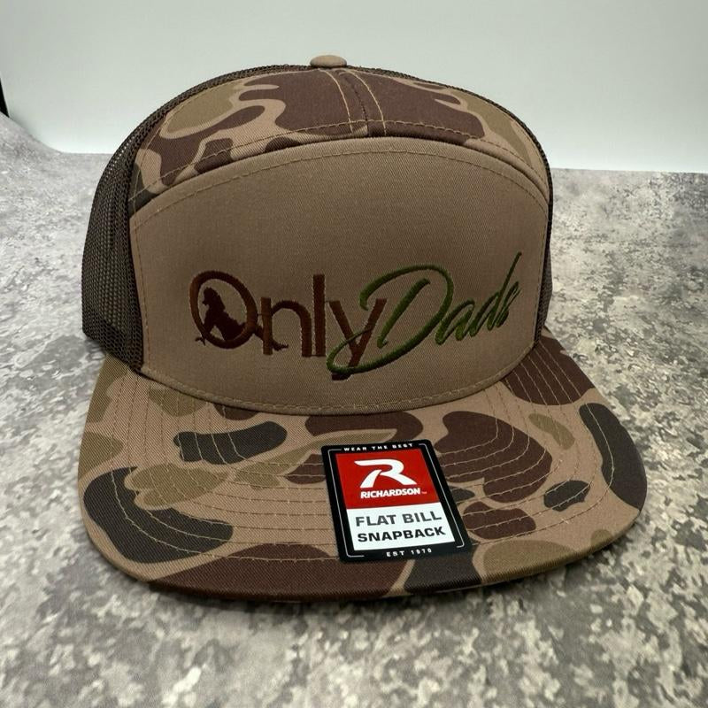 Richardson Only Dads Snapback Hat - Breathing Comfortable Fit for Men and Women in Casual Style
