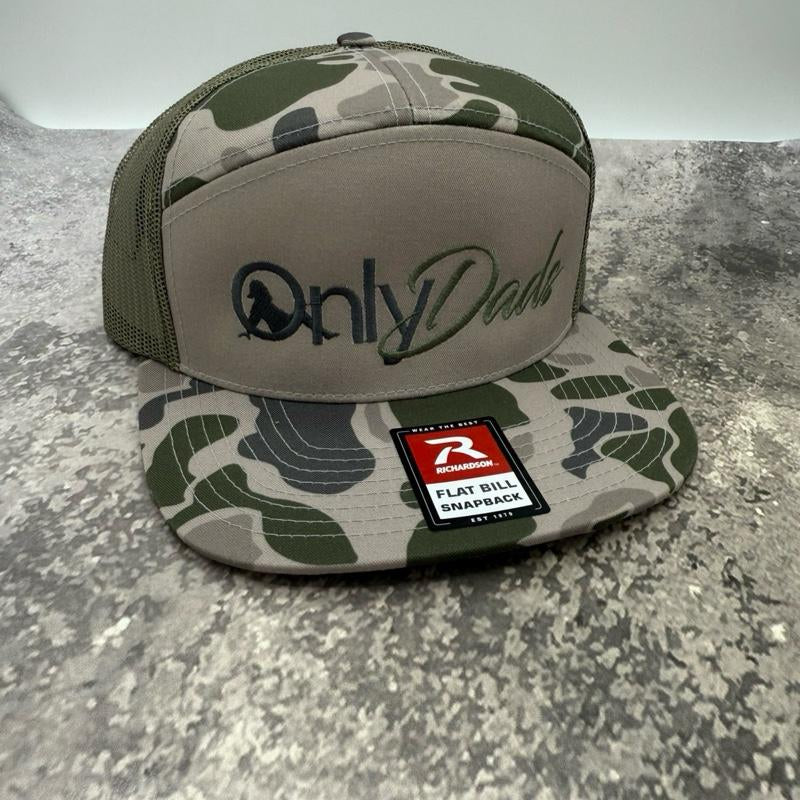 Richardson Only Dads Snapback Hat - Breathing Comfortable Fit for Men and Women in Casual Style