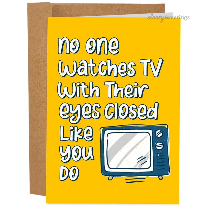 Funny Fathers Day Card - Funny Father'S Day Cards for Dad - 5X7 Inch Individual Greeting Card with Kraft Envelope - Hand-Drawn Designs by Artists
