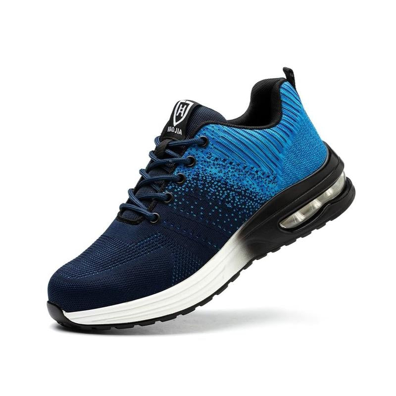 Steel Toe Shoes for Men Women Lightweight Comfortable Work Shoes Indestructible Slip Resistant Safety Shoes with Air Cushion Sneakers Casual Athletic Shoes Non-Slip Safety Sneakers Casual Athletic Shoes Boy Closed Footwear Worker
