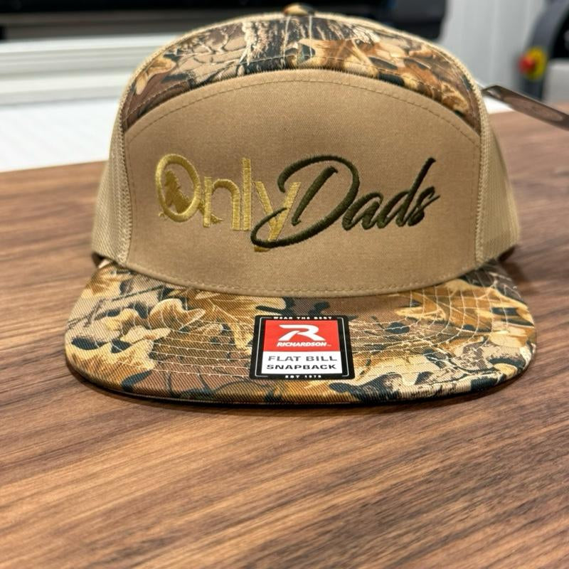 Richardson Only Dads Snapback Hat - Breathing Comfortable Fit for Men and Women in Casual Style