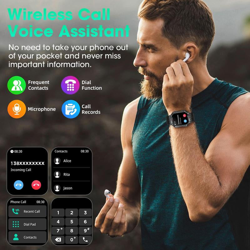 Multifunctional Smart Watch, Fashion Digital Watch with Weather Forcast, Waterproof Sports Watch for Women & Men, Wearable, Electronic Gadgets, Cyber