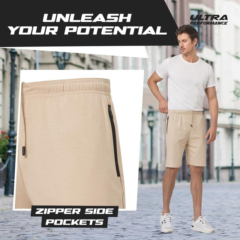 Ultra Performance 3 Pack Mens Shorts Casual Men'S Athletic Short Workout Gym Shorts for Men with Zipper Pockets, Small - 5X