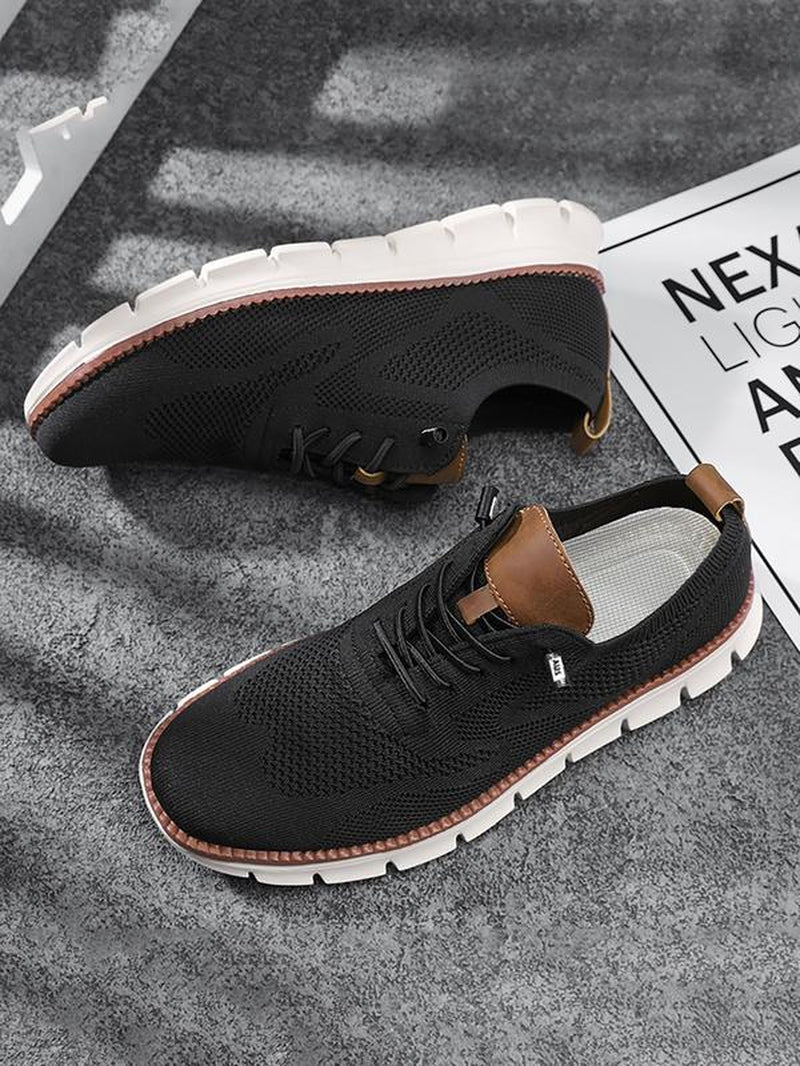 Men'S Business Casual Lace up Low Top Sneakers, Shoes for Men, Fall Breathable Comfortable Sports Running Casual Shoes, Male All-Match round Toe Casual Shoes Sneakers Athletic Shoeshoes for Mens, Gift Trainers for Men