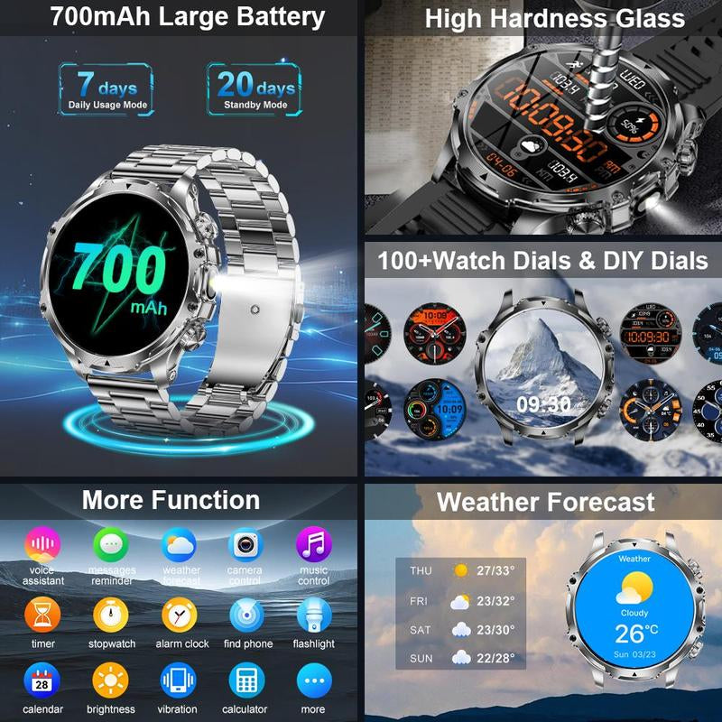 Multifunctional Smart Watch, Fashionable Digital Watch with 1 Spare Silicone Watch Band, Durable Watch with Multiple Sports Modes for Women & Men, Electronic Gadgets, Durability