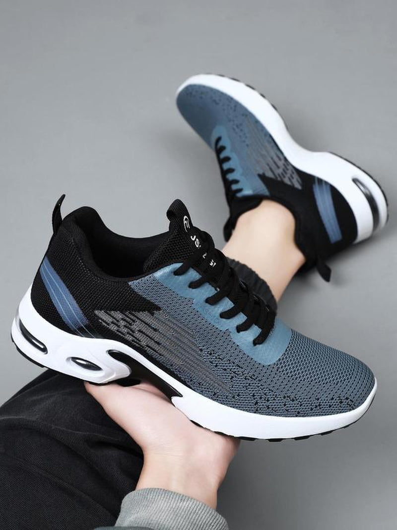 Men'S Ombre Print Lace up Low Top Athletic Shoes, Casual Comfortable Breathable Sports Running Shoes, All-Match Basic Jogging Shoes for Daily Wear, Shoes for Men, Workout Sneakers
