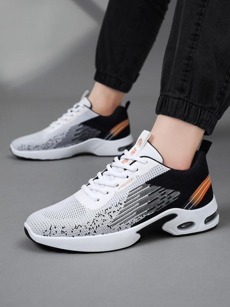 Men'S Ombre Print Lace up Low Top Athletic Shoes, Casual Comfortable Breathable Sports Running Shoes, All-Match Basic Jogging Shoes for Daily Wear, Shoes for Men, Workout Sneakers