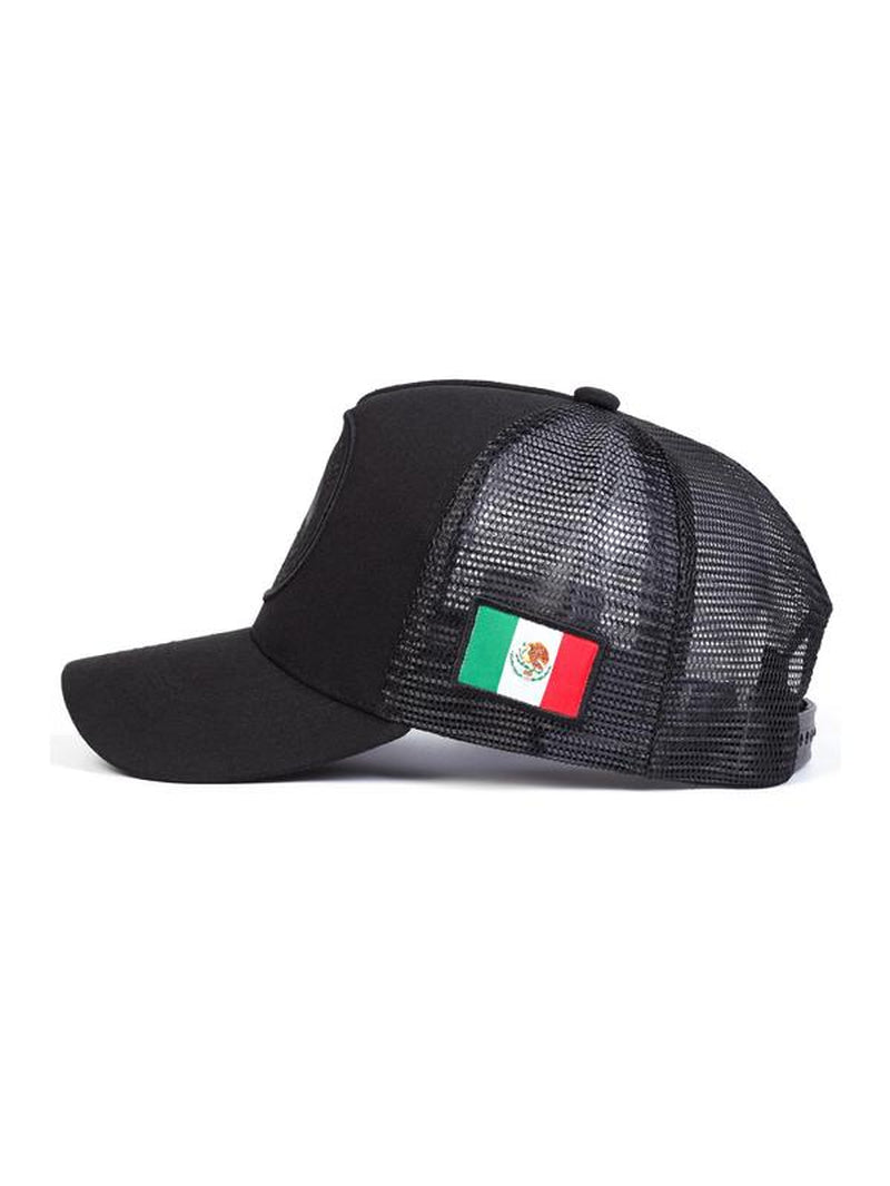 Mexico Flag Design Baseball Cap, Casual Outdoor Sports Hat for Men & Women, Adjustable Sun Protection Cap for Daily Wear