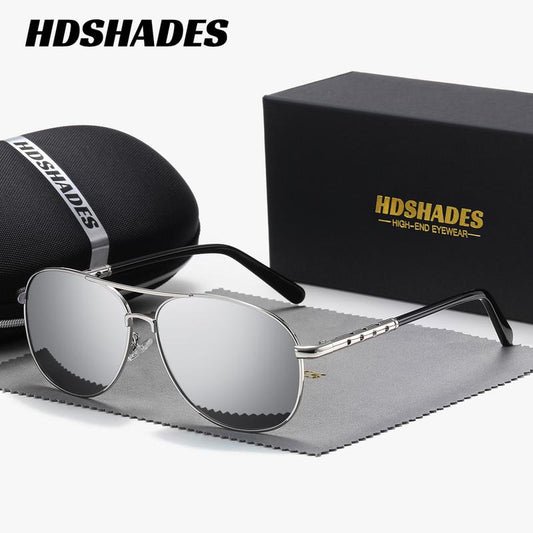 Fathers Day Gift HDSHADES Unisex Retro Versatile Full Frame Sunglasses Camping Sport Polarized Frog Frame Sunglasses UV400