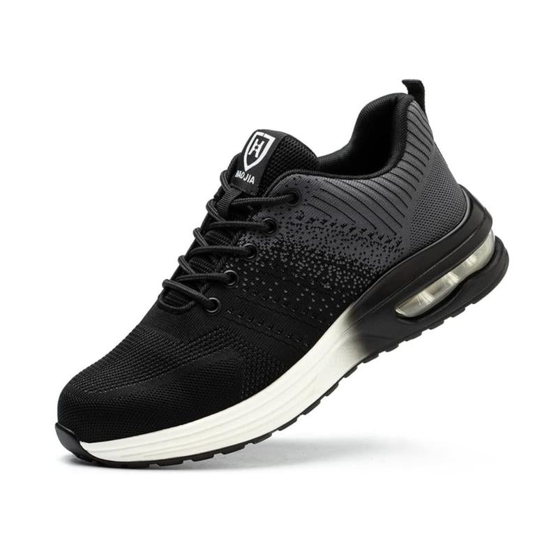Steel Toe Shoes for Men Women Lightweight Comfortable Work Shoes Indestructible Slip Resistant Safety Shoes with Air Cushion Sneakers Casual Athletic Shoes Non-Slip Safety Sneakers Casual Athletic Shoes Boy Closed Footwear Worker