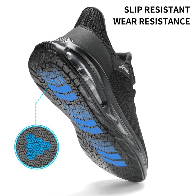 Non Slip Work Shoes for Men Waterproof Slip on Sneakers Comfortable Restaurant Kitchen Chef Slip Resistant Walking Shoes Hands Free Slip in Sneaker Men Footwear