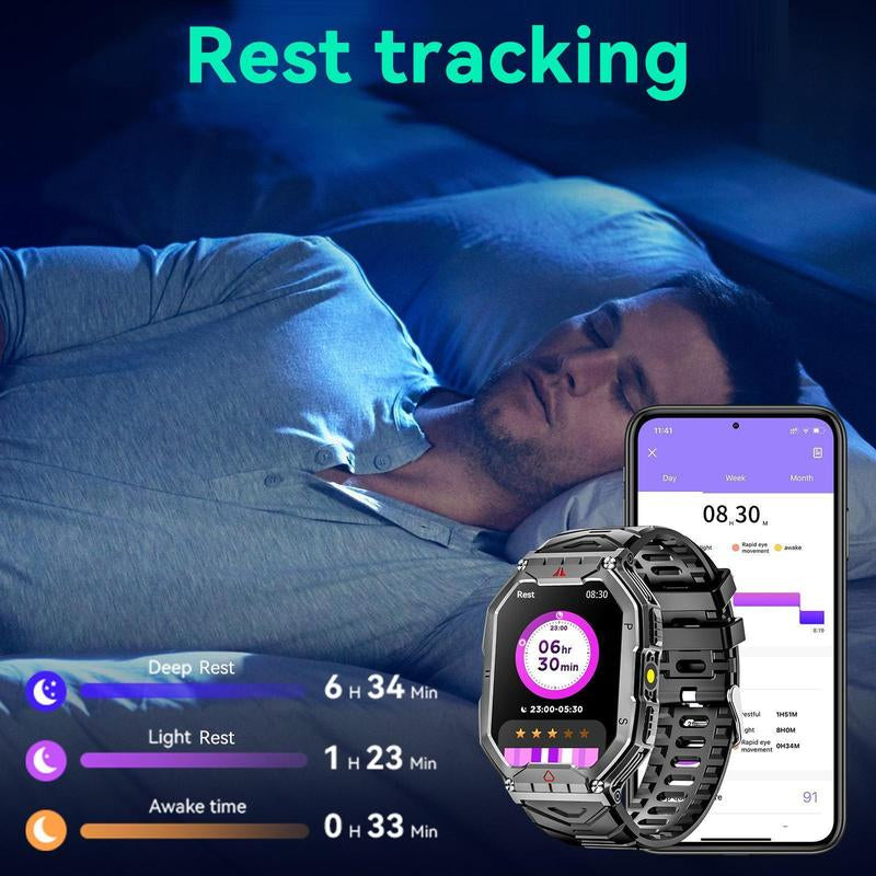 Multifunctional Smart Watch, Fashion Digital Watch with Weather Forcast, Waterproof Sports Watch for Women & Men, Wearable, Electronic Gadgets, Cyber