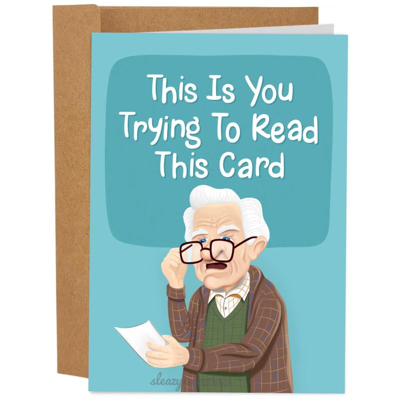 Funny Fathers Day Card - Funny Father'S Day Cards for Dad - 5X7 Inch Individual Greeting Card with Kraft Envelope - Hand-Drawn Designs by Artists