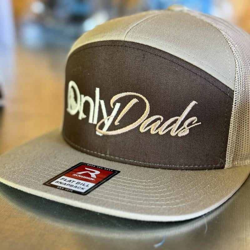 Richardson Only Dads Snapback Hat - Breathing Comfortable Fit for Men and Women in Casual Style