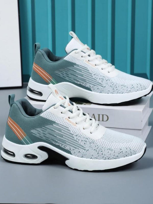 Men'S Ombre Print Lace up Low Top Athletic Shoes, Casual Comfortable Breathable Sports Running Shoes, All-Match Basic Jogging Shoes for Daily Wear, Shoes for Men, Workout Sneakers