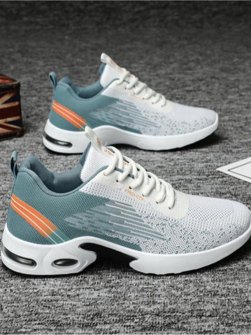 Men'S Ombre Print Lace up Low Top Athletic Shoes, Casual Comfortable Breathable Sports Running Shoes, All-Match Basic Jogging Shoes for Daily Wear, Shoes for Men, Workout Sneakers