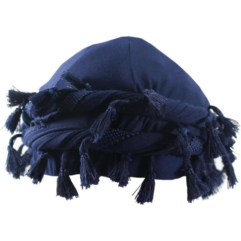 Stylish Vintage Twist Head Wrap for Women and Men Luxurious Satin-Lined Turban Cap with Halo Design Soft Headscarf Beanie Hat