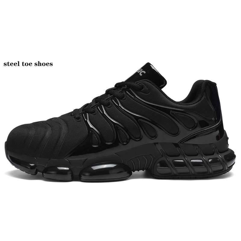 Steel Toe Shoes for Men Indestructible Work Shoes Lightweight Steel Toe Sneakers Women Non Slip Safety Shoes Puncture Proof Composite Toe Shoes